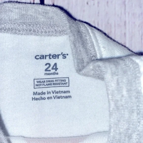 Carters Christmas pajama set size 24 months - Picture 5 of 6